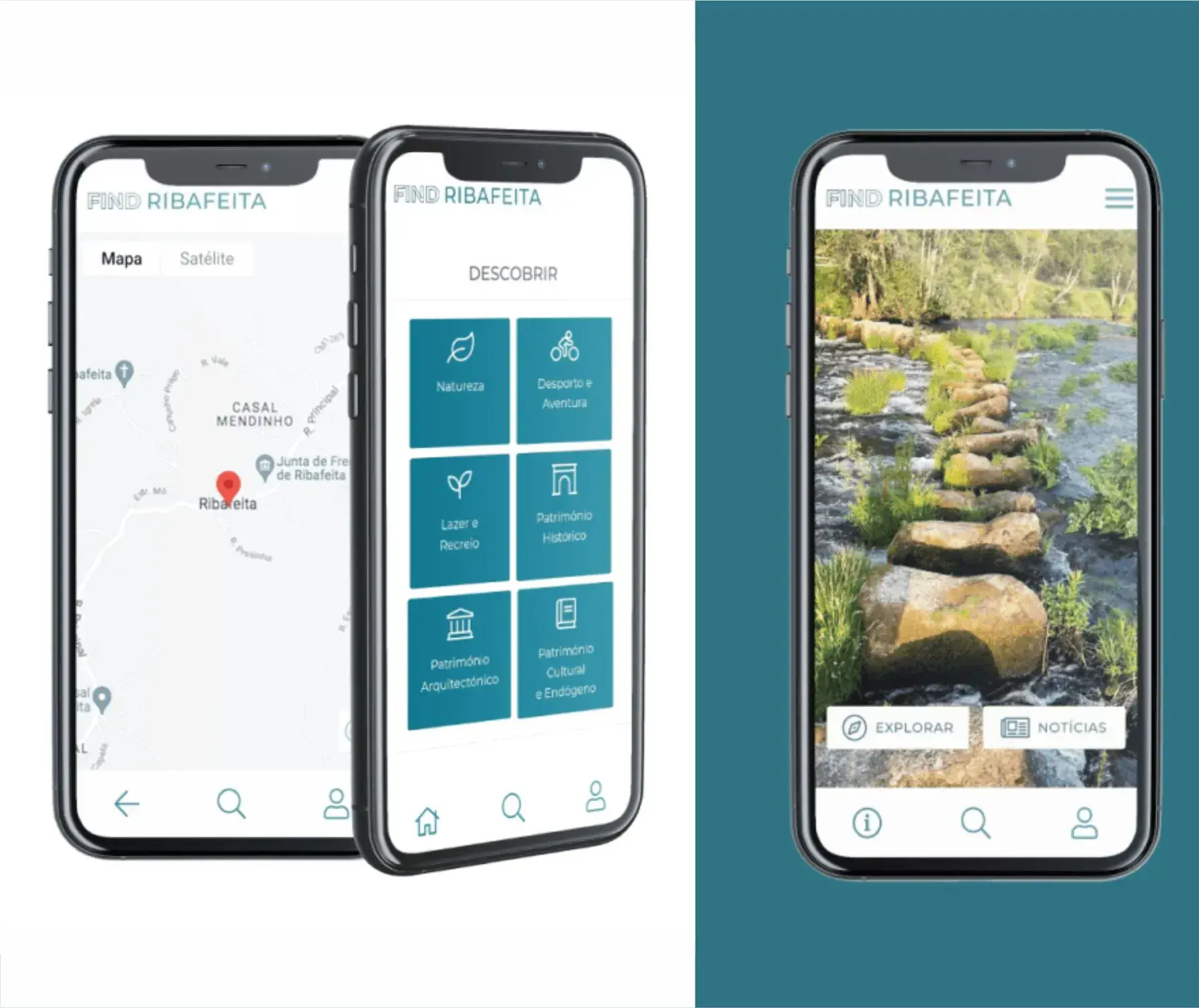 design gráfico geo21 app aplicação informática Ribafeita