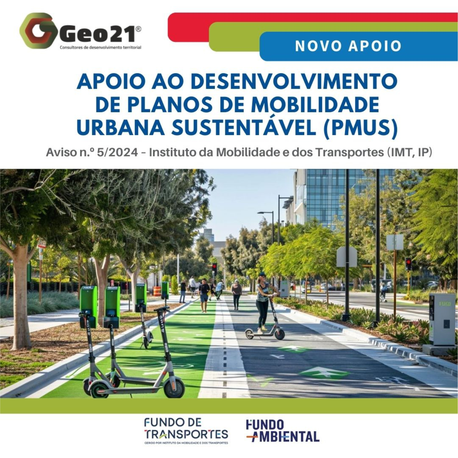 Aviso n.º 5/2024 – Apoio ao Desenvolvimento de Planos de Mobilidade Urbana Sustentável (PMUS)