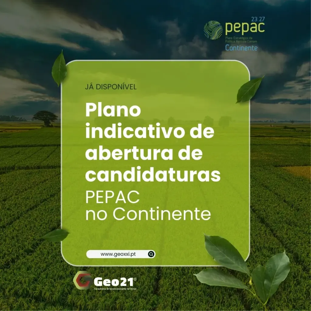 Plano indicativo de abertura de candidaturas pepac