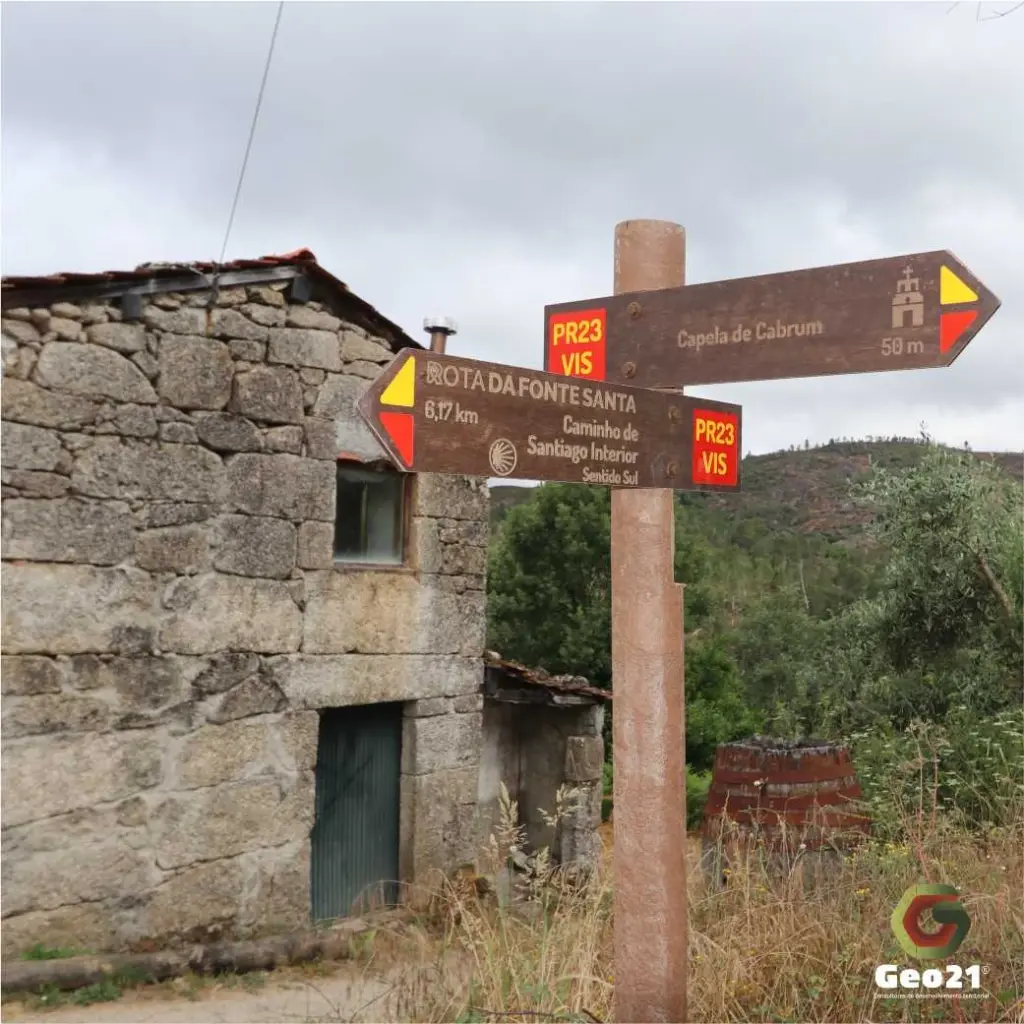 percurso pedestre rota geo21 rota da fonte santa calde viseu