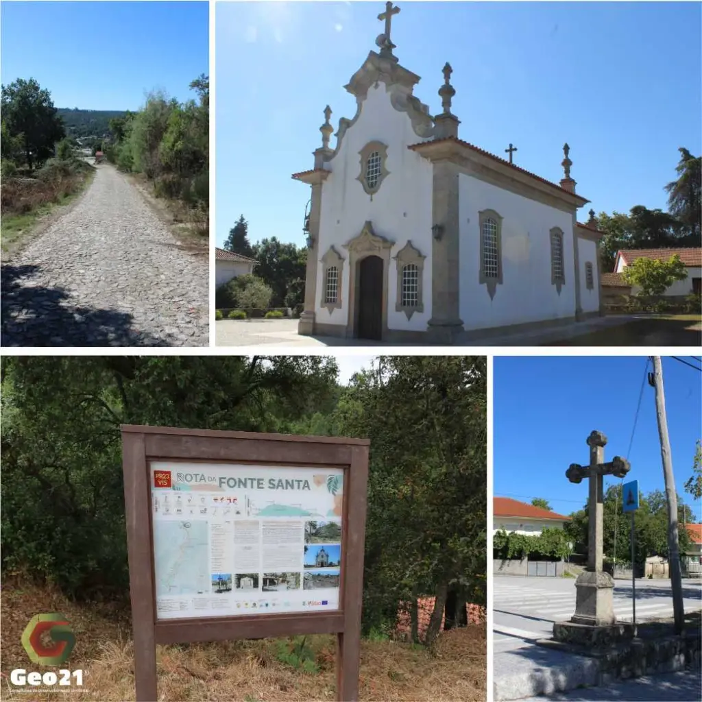percurso pedestre rota geo21 rota da fonte santa calde viseu