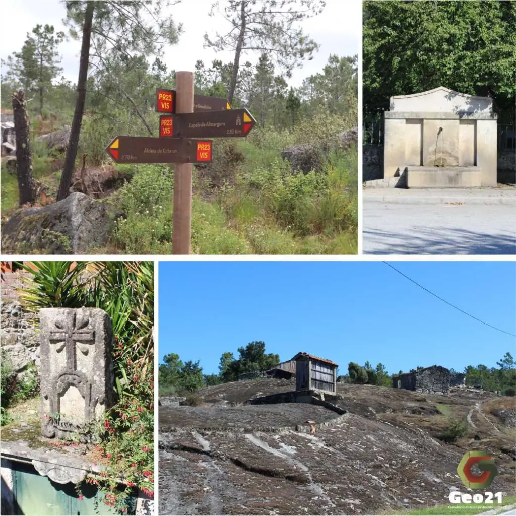 percurso pedestre rota geo21 rota da fonte santa calde viseu