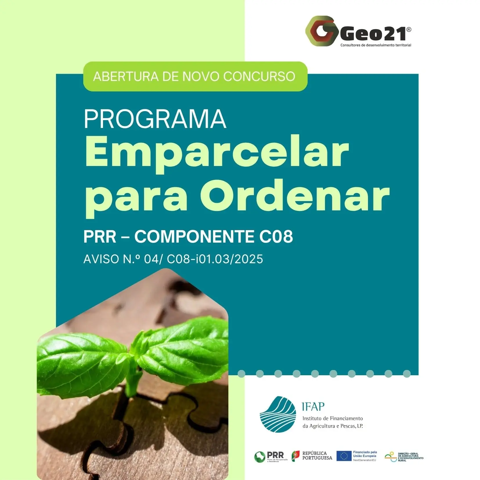 CANDIDATURAS ABERTAS: Emparcelar para Ordenar