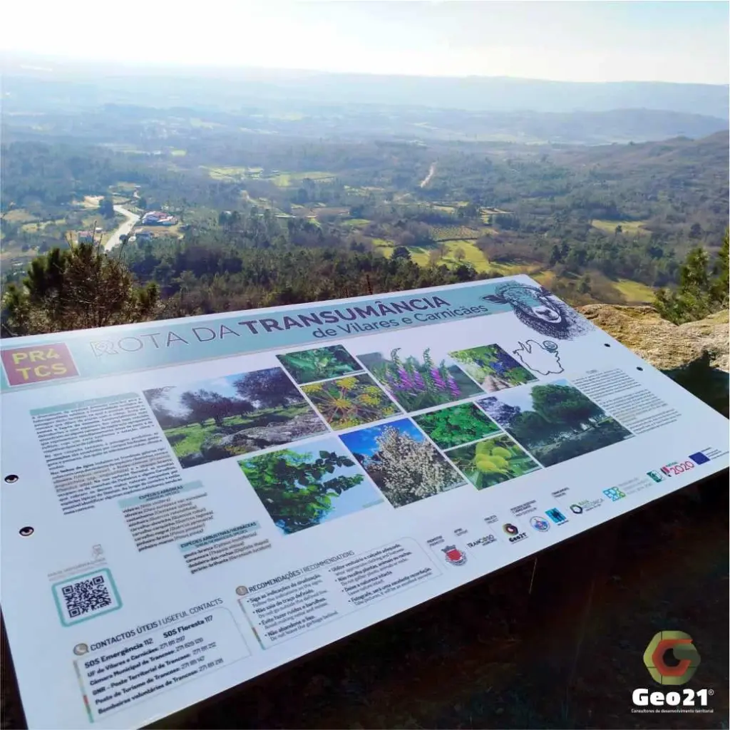 rota da transumância de vilares e carnicães Geo21 percurso pedestre app design territorial