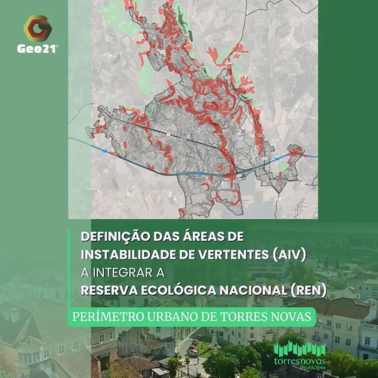 REN Instabilidade de Vertentes Geo21 Torres Novas Revisão do PDM Sustentabilidade Ordenamento do Território Engenharia Natural Mitigação de Risco Planeamento Territorial