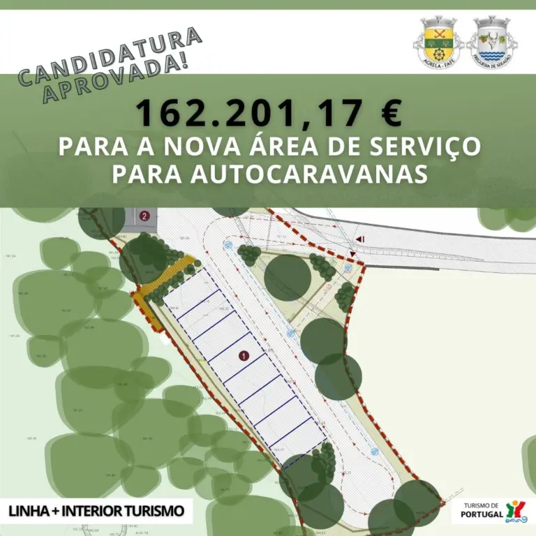 asa area de serviço para autocaravanas Agrela e Serafão Geo21