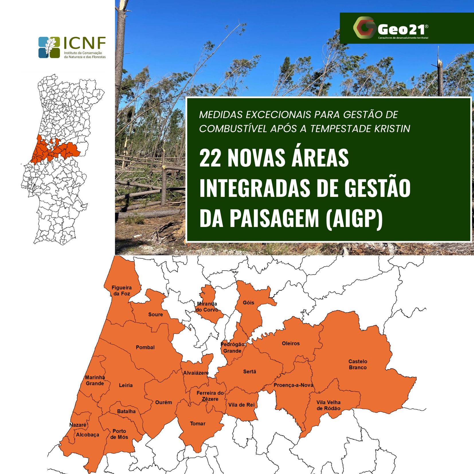 22 novas AIGP reforçam intervenção no território afetado pela tempestade Kristin